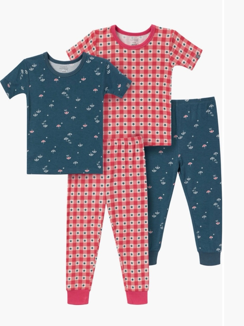 NWT - Modern Moments by Gerber 4-Piece Tight Fitting Footless Pajamas